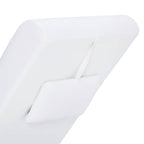 Massage-Chaiselongue mit Kissen Weiß Kunstleder