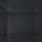 Massage Chaiselongue mit Kissen Schwarz Kunstleder