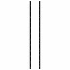 Wand-Weinregal für 12 Flaschen Schwarz Eisen