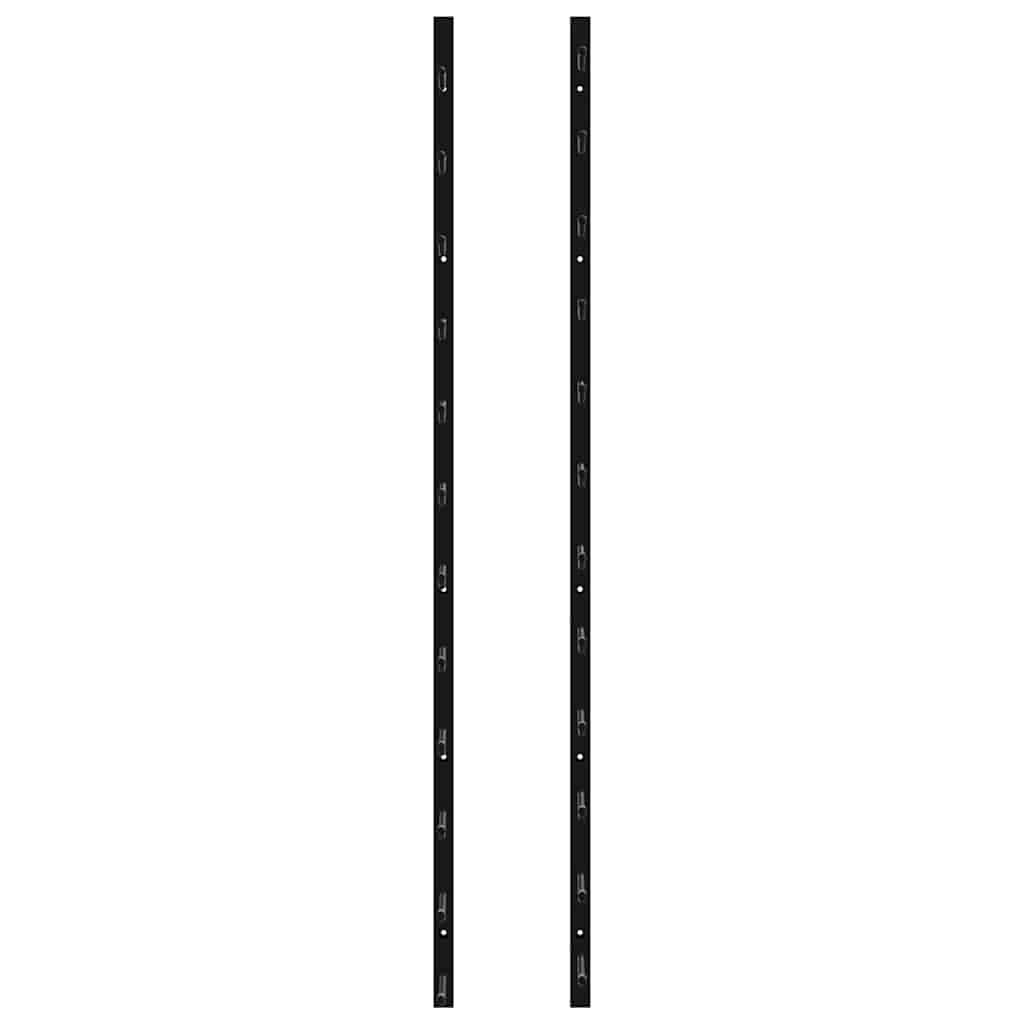 Wand-Weinregal für 12 Flaschen Schwarz Eisen