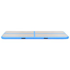 Aufblasbare Gymnastikmatte mit Pumpe 600x100x10 cm PVC Blau
