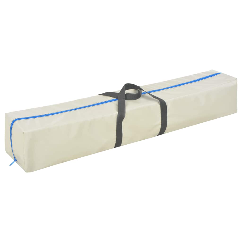 Aufblasbare Gymnastikmatte mit Pumpe 600x100x10 cm PVC Blau