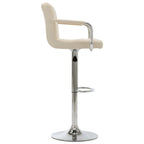Barhocker Creme Stoff