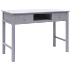 Schreibtisch Grau 110×45×76 cm Holz