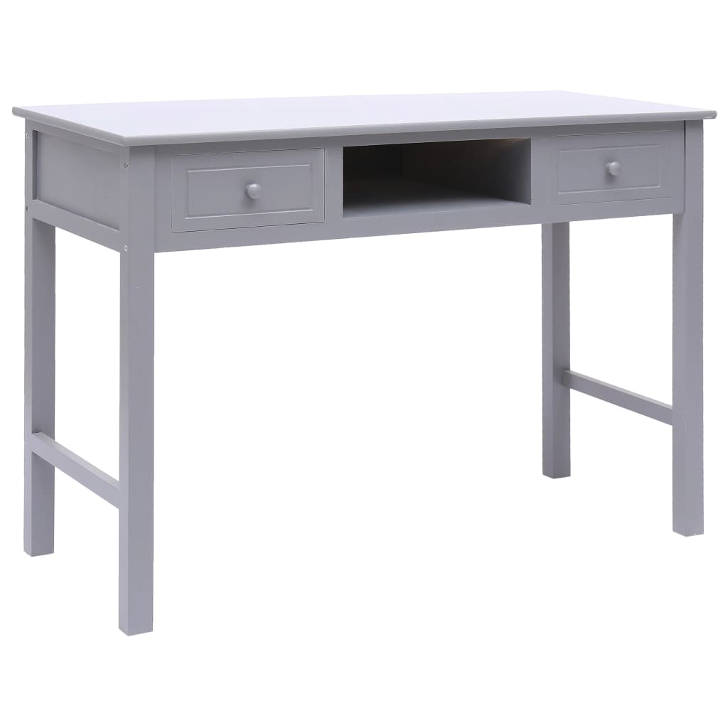 Schreibtisch Grau 110×45×76 cm Holz