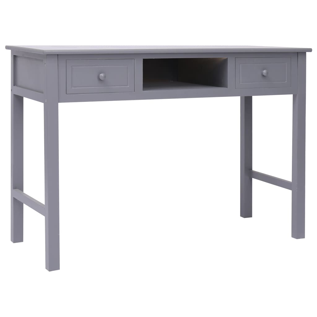 Schreibtisch Grau 110×45×76 cm Holz