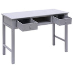 Schreibtisch Grau 110×45×76 cm Holz