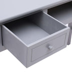 Schreibtisch Grau 110×45×76 cm Holz