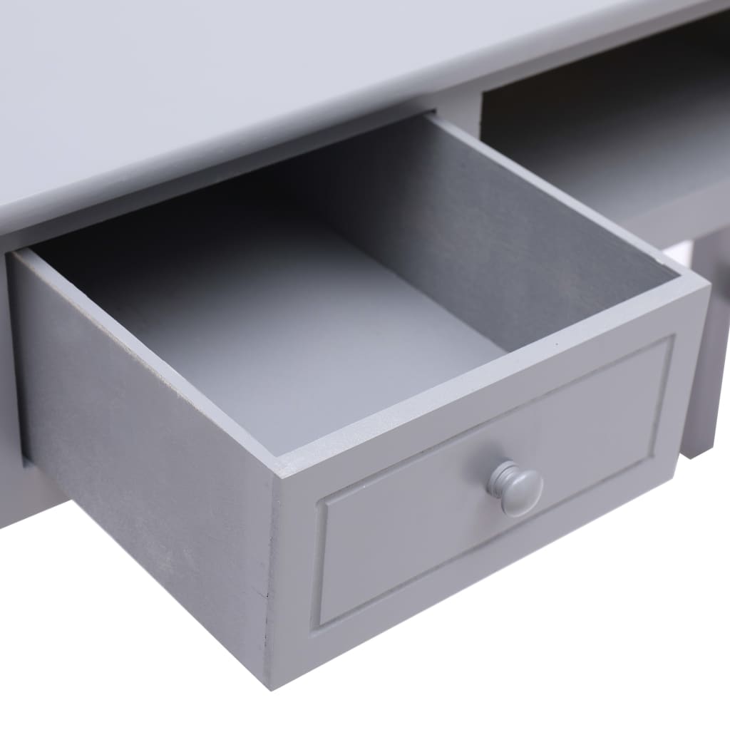 Schreibtisch Grau 110×45×76 cm Holz