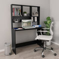 Schreibtisch mit Regalen Schwarz 110x45x157 cm Holzwerkstoff