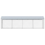 Outdoor-Hundezwinger mit Überdachung 760x190x225 cm