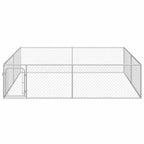 Outdoor-Hundezwinger Verzinkter Stahl 4 x 4 x 1 m