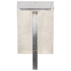 Schreibtisch Flugzeugflügel-Optik Silbern 112x50x76 cm Metall