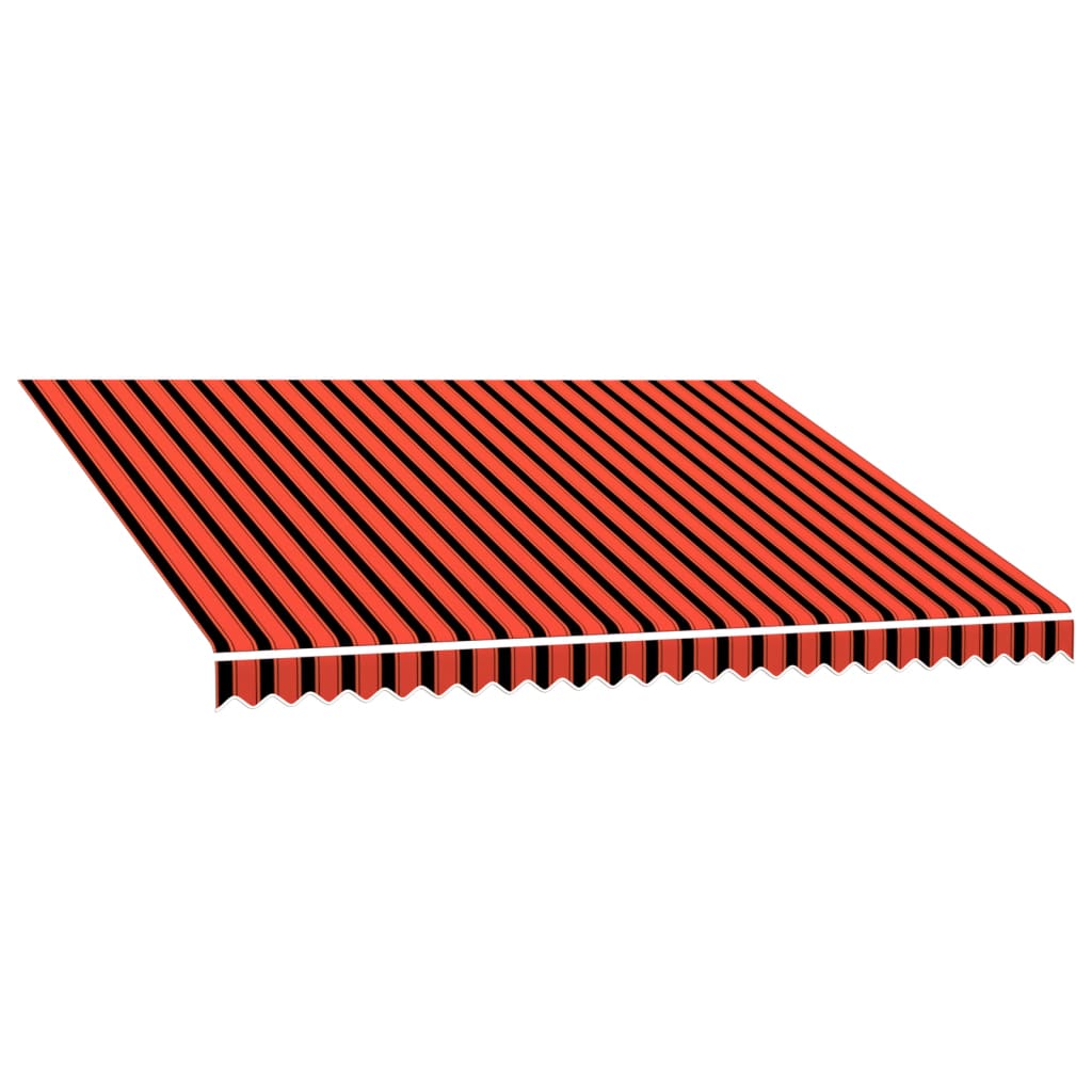 Markisenbespannung Canvas Orange & Braun 3,5x2,5 m