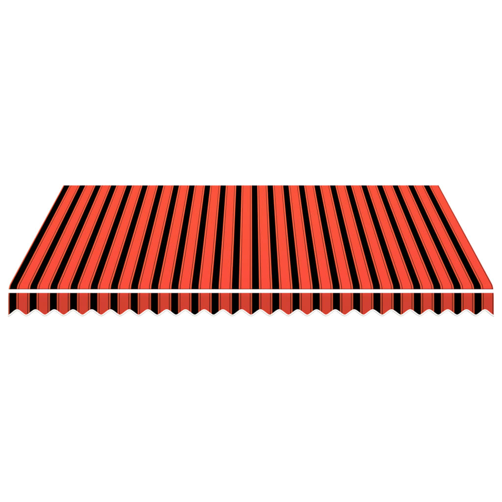 Markisenbespannung Canvas Orange & Braun 3,5x2,5 m
