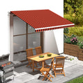 Markisenbespannung Canvas Orange & Braun 3,5x2,5 m