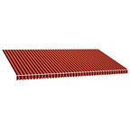 Markisenbespannung Canvas Orange & Braun 6 x 3 m