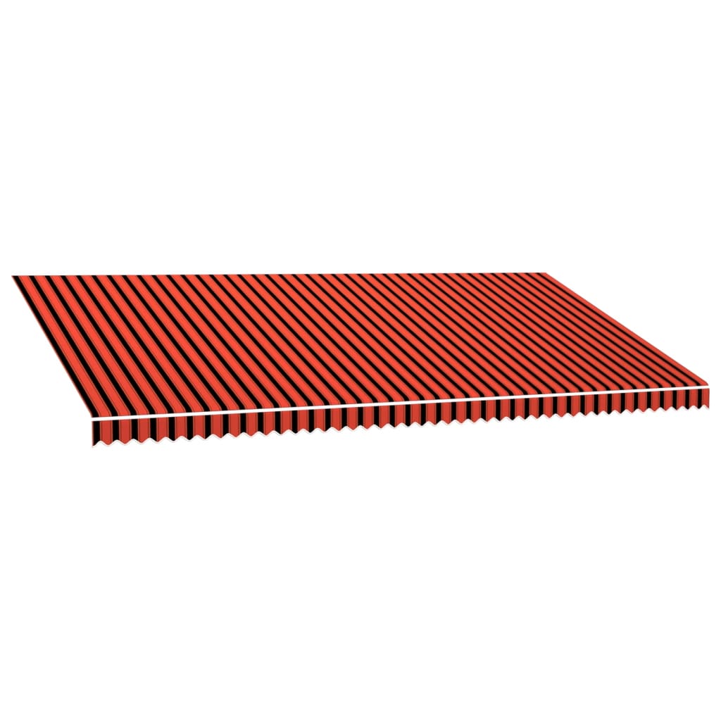 Markisenbespannung Canvas Orange & Braun 6 x 3 m