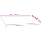 Markisenbespannung Canvas Orange & Braun 6 x 3 m