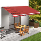 Markisenbespannung Canvas Orange & Braun 6 x 3 m