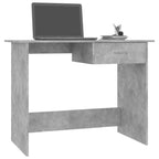 Schreibtisch Betongrau 100×50×76 cm Holzwerkstoff
