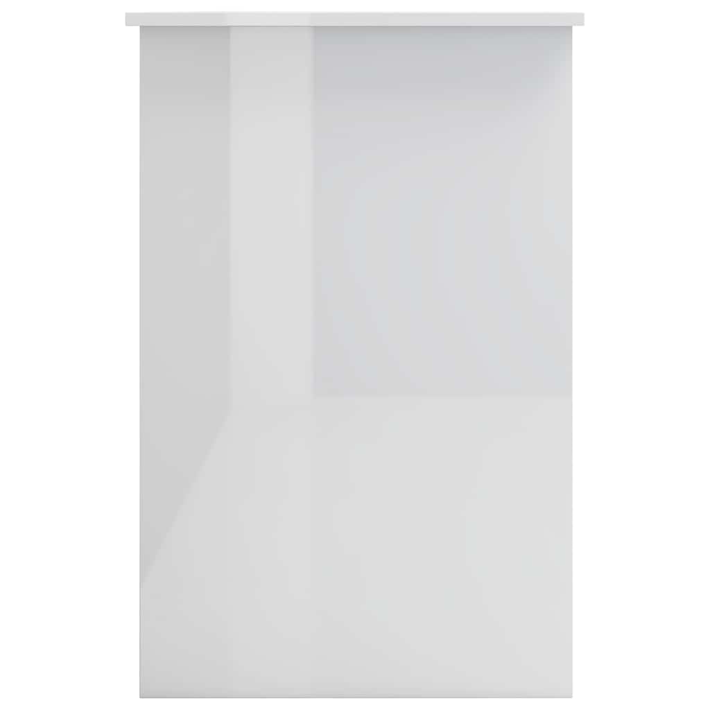 Schreibtisch Hochglanz-Weiß 100×50×76 cm Holzwerkstoff
