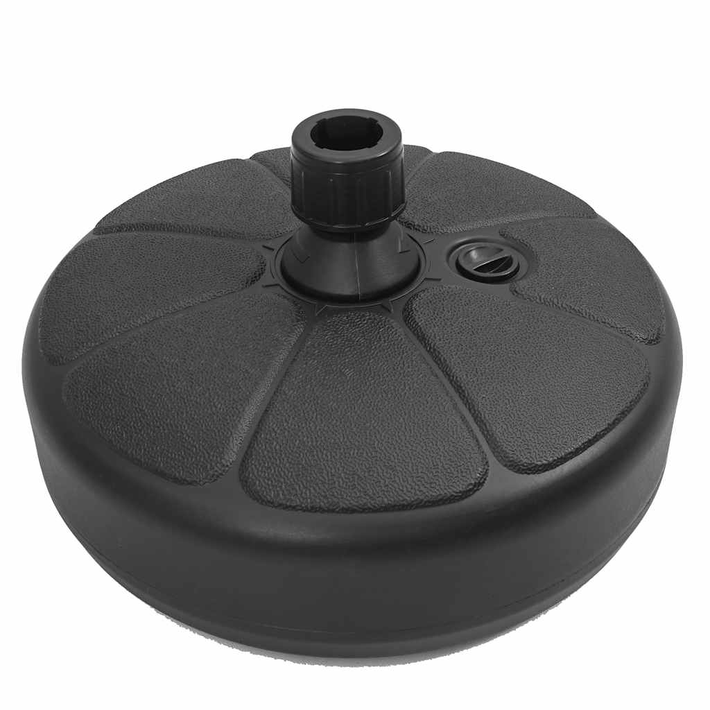 Sonnenschirmständer Sand/Wasser 15 L Schwarz