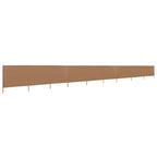 9-teiliges Windschutzgewebe 1200 x 160 cm Taupe