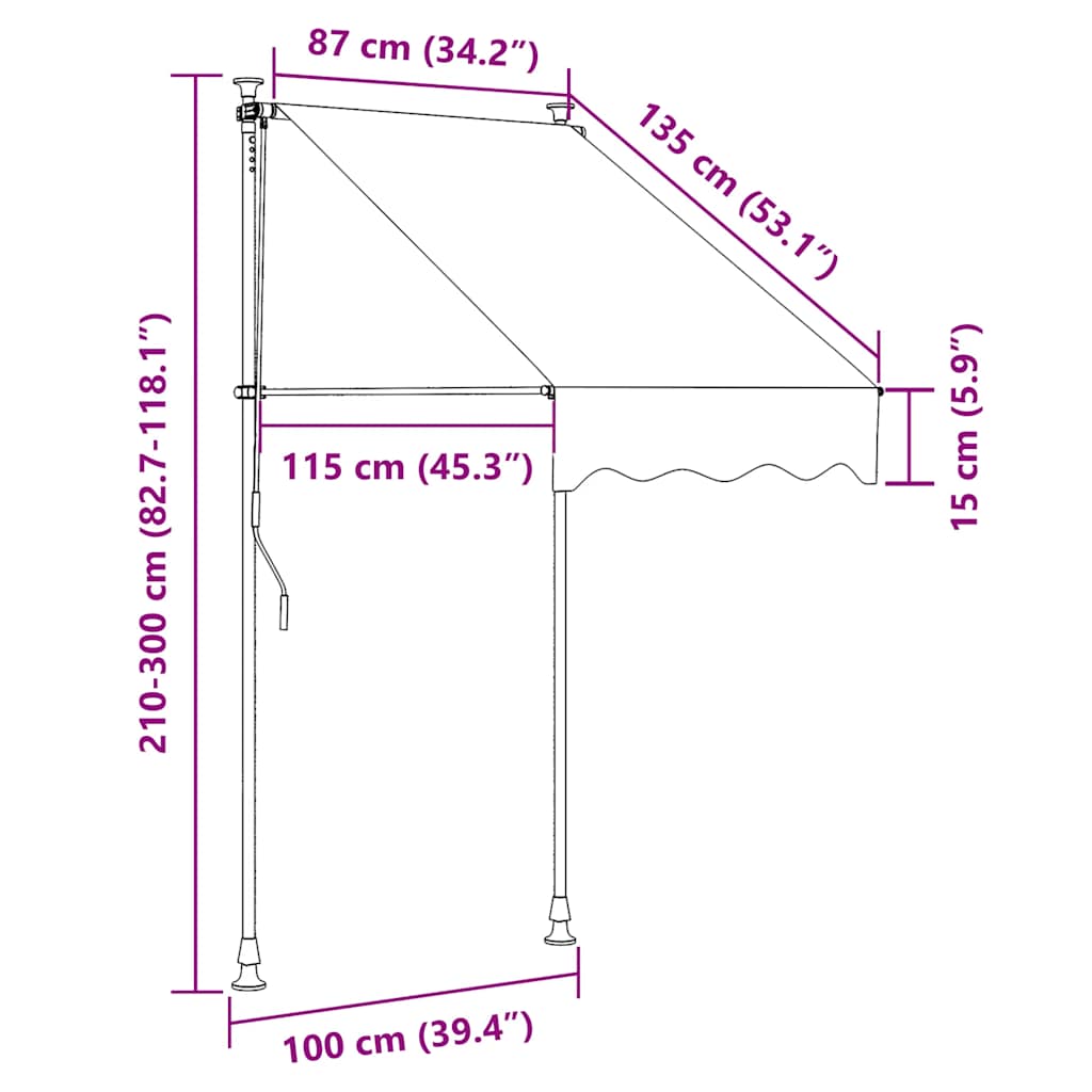 | Fenstermarkisen | Creme 180 g / m² Polyester mit PU-Beschichtung