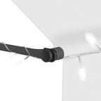 Einziehbare Markise Handbetrieben mit LED 150 cm Creme