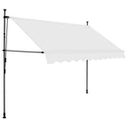 Einziehbare Markise Handbetrieben mit LED 300 cm Creme