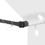 Einziehbare Markise Handbetrieben mit LED 300 cm Creme