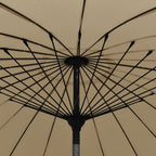 Sonnenschirm mit Aluminium-Mast 270 cm Taupe