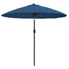Sonnenschirm mit Aluminium-Mast 270 cm Azurblau