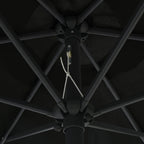 Sonnenschirm mit Aluminium-Mast 270x246 cm Schwarz