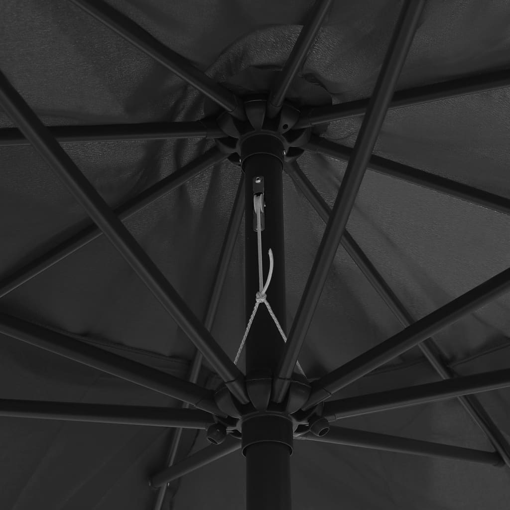 Sonnenschirm mit Metall-Mast 390 cm Anthrazit