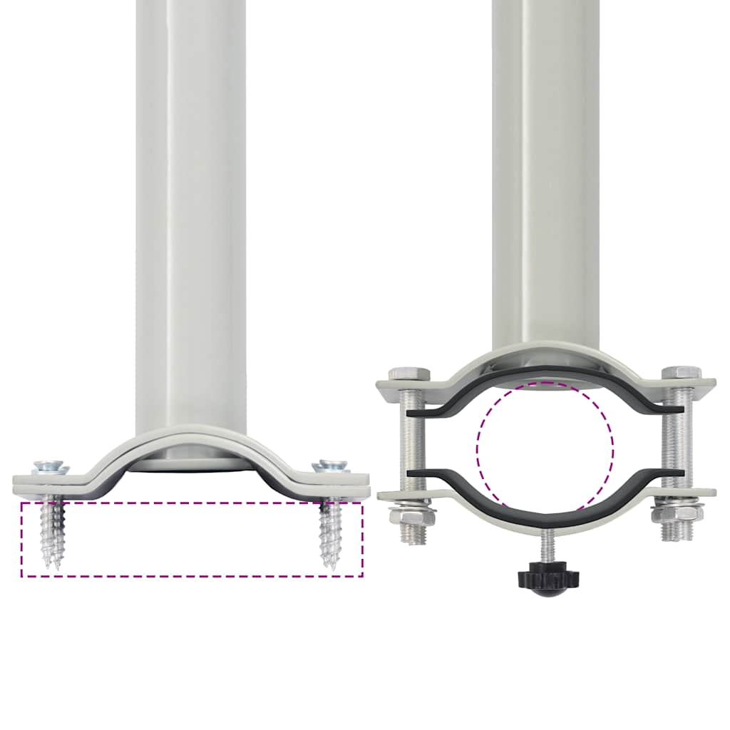 Ausziehbare Seitenmarkise 60×300 cm Braun