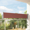 Ausziehbare Seitenmarkise 60×300 cm Braun
