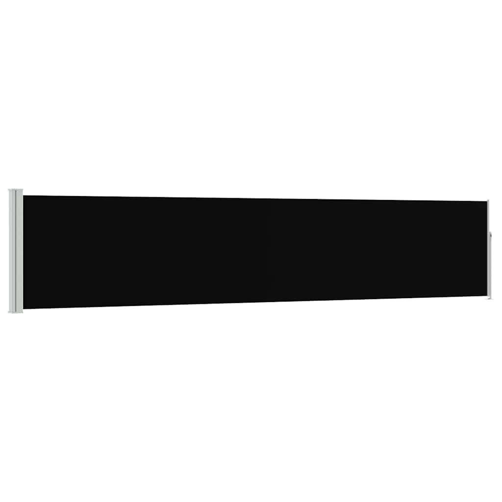Ausziehbare Seitenmarkise 100×500 cm Schwarz