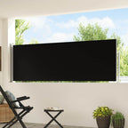 Ausziehbare Seitenmarkise 100×500 cm Schwarz
