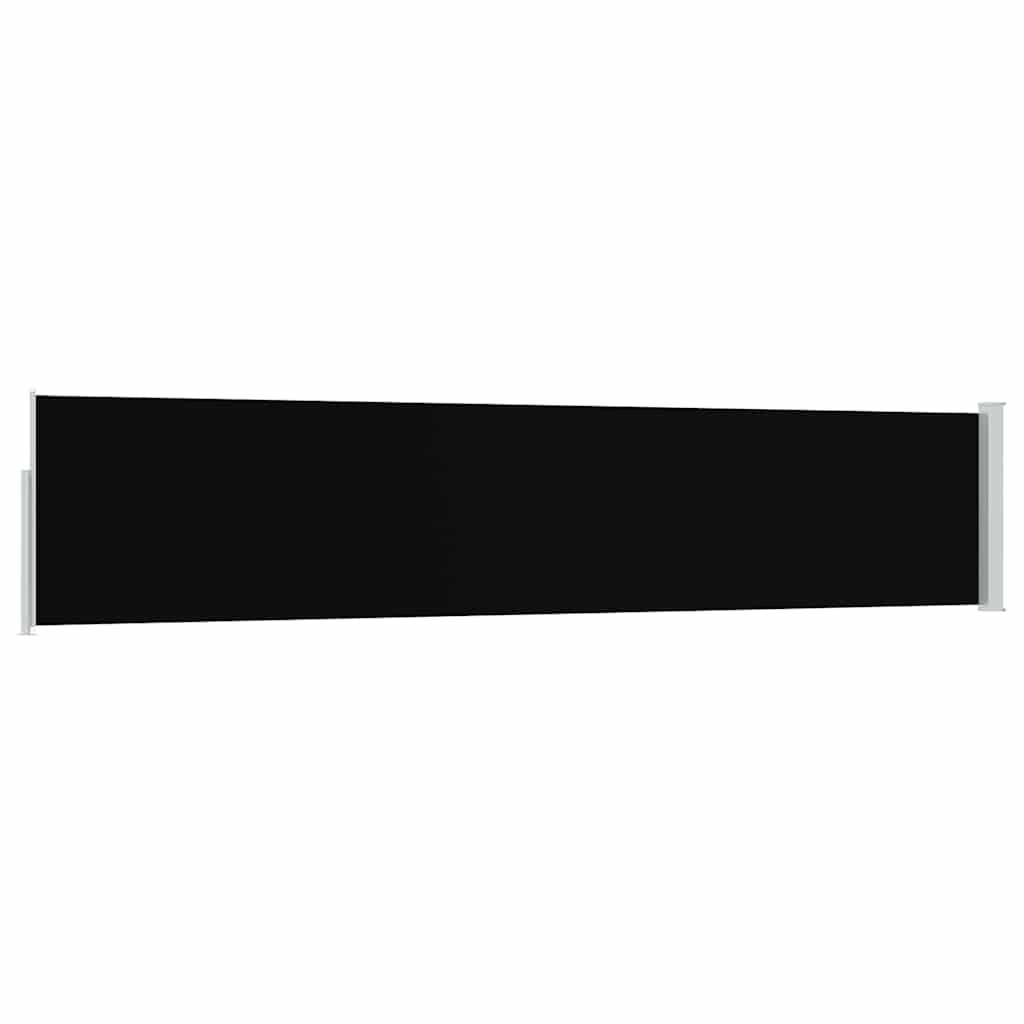 Ausziehbare Seitenmarkise 100×500 cm Schwarz