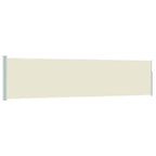 Ausziehbare Seitenmarkise 120×500 cm Creme