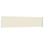 Ausziehbare Seitenmarkise 120×500 cm Creme