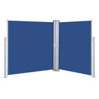 Ausziehbare Seitenmarkise Blau 140 x 600 cm