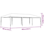 Profi-Partyzelt 4×9 m Anthrazit 90 g/m²