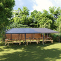 Profi-Partyzelt 4×9 m Anthrazit 90 g/m²