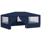 Profi-Partyzelt mit Seitenwänden 4×6 m Blau 90 g/m²