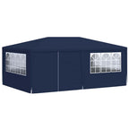Profi-Partyzelt mit Seitenwänden 4×6 m Blau 90 g/m²