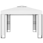 Pavillon mit Doppeldach 3 x 3 m Weiß