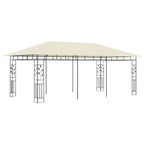 Pavillon mit Moskitonetz 6x3x2,73 m Creme
